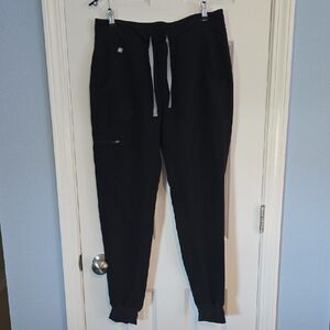 Figs Black Ankle Jogger Pants